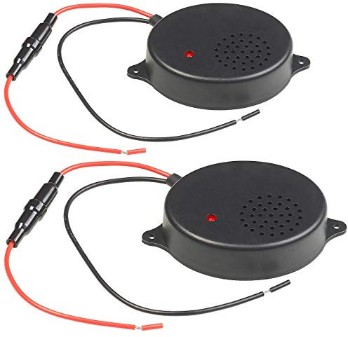 Lescars Maderschreck: 2er-Set Kfz-Ultraschall-Marderabwehr für 12-V-Anschluss, 17-29 kHz (Mader Abwehr, Maderschutz, Marderfalle)