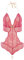 Bracli 2052 Perlenbody SYDNEY (zweireihig) S, M, L in 4 Farben Größe M, Farbe rot
