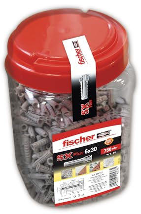 fischer 568727 Taco de expansión 6x30, Gris, 6 x 30
