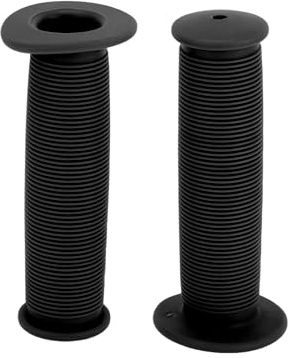 TUCKBOLD Bike Handlebar Grips Covers 110mm Long Soft | Children Bicycle End Grip Protector Black 1 Pair