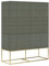 Rose Hill RH04 Kommode Stil Modern classic grün, Hochglanz Salotti