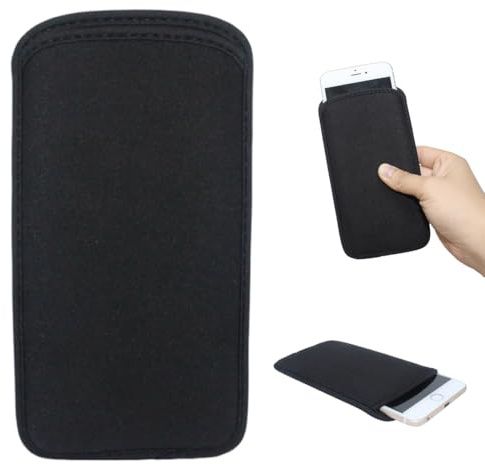 GXGM Custodia Universale per Tutte le Marche e i Modelli Fino a 16.5CM,Calzino Protettivo in Neoprene,Custodia Antiurto,Classic Nero Custodia,per iPhone 17 16 15 14 13 12 Pro Max,S25/24/23 Ultra