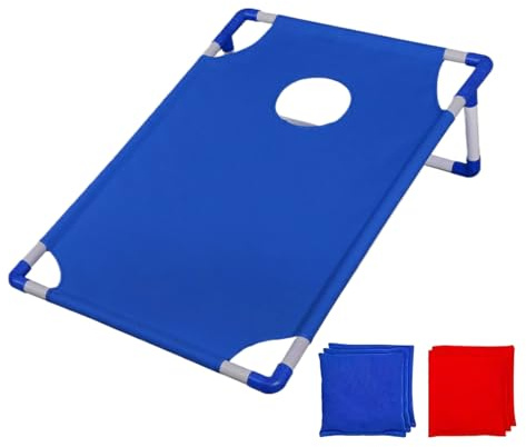 Bönsäck spelset, bärbart majshålsspel med 6 sandsäckar sandsäck kastspel set trädgårdsspel festtillbehör för parker, bakgårdar, campingplatser, stränder