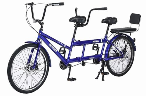 Kcolic Vélos Tandem Pliables pour Adultes, Vélos De Plage, Vélos Tandem avec Roues 24 Pouces, Vélos Tandem Réglables A,24in