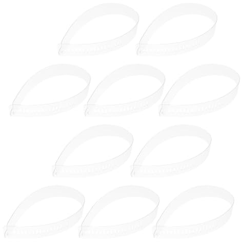 Operitacx 50 Tiras de Cuello de Camisa de Pvc de Color Claro Soporte Ajustable para Collar, Tiras Duraderas para Fijar y Mantener el Cuello en Camisas Formales