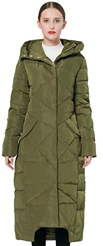 Orolay Women's Down Coat 2001Y, Long Winter Jacket, White, Size 10-12