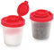 Signora Ware kleine Salz- und Pfefferstreuer für unterwegs - Mini Streuer Set für Salz und Pfeffer mit Deckel zum mitnehmen - Perfekt für Reisen, Camping und To-Go - Verschließbar - 85g, 2er Packung