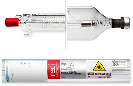 Cloudray RECI W2 Tubo Laser CO2 90W, per Incisione e Taglio su Macchina Laser CO2, per Legno Acrilico Cuoio Plastica, Alta Precisione e Lunga Durata (Lunghezza: 1240mm) per incisione laser e taglio