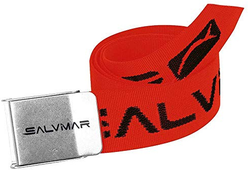 SALVIMAR Cintura Cordura Fibbia Inox, Unisex Adulto, Rossa, Taglia Unica