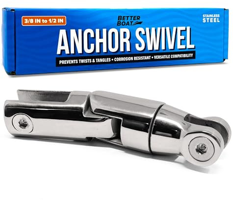 Better Boat Anchor Swivel, Stainless Steel Shackle Chain Swivel