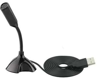 LANDIBO USB Microphone，Adjustable gooseneck mini for Laptop/Desktop Computers Microphone for pc，Plug and Play, Driver-Free USB Condenser Microphone，Recordings, Games, Streaming, podcasts. (USB)