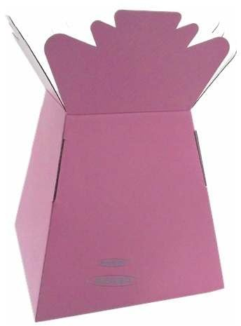 INERRA Florist Boxes - Living Vases for Flower Bouquet Box Making - Pack of 10 (Pink)