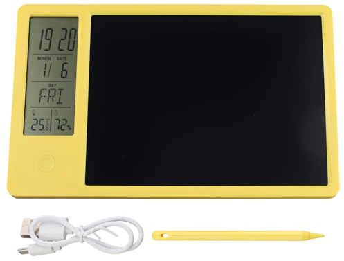 Pluuttiem Multifunktionell elektronisk elektronisk skrivkalender LCD-skrivtavla med väckarklocka, temperatur och fuktighet LCD-meddelandetavla, B