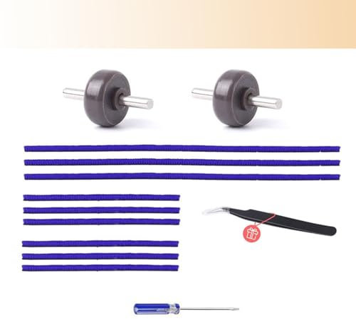 COZERI 13er set Plüschstreifen Achsen Rad Rollen Ersatz für Dyson V6 V7 V8 V10 V11 V15 Staubsauger Zubehör 2 Räder 3 Lange Plüschstreifen 6 Kurze Plüschstreifen 1 Schraubenzieher 1 Clip Ersatzteile