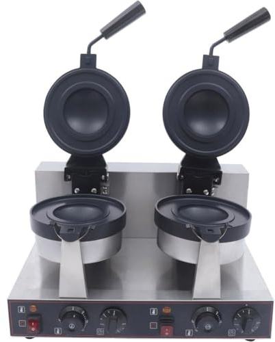 KJHYYPP Máquina para Hacer Hamburguesas con Helado, máquina para Hacer Hamburguesas con Prensa Panini eléctrica Antiadherente de 1300W, Control (Doublehead)