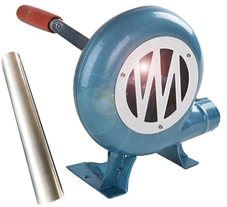 JOUFNING Ventilador De La Fragua del Herrero De La Manivela - Soplador De Aire De Cocción Manual, Parrilla del Encendedor del Carbón De Fan, Soplador De Barbacoa(80W)