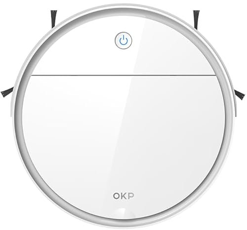 OKP K5 Ultra Robot Aspirador, Mapeo Láser ToF，5500Pa, 190° PSD Evitación Obstáculos, Fregona Magnética, 170 Min, App Control,Silencioso y Ultra Delgado, para Pelo Mascotas/Moqueta/Suelo Duro