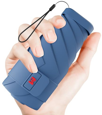 Parapluie de Voyage Mini Pliable pour Sac - Protection UV 50+ contre Soleil & Pluie, Design Compact Léger et Résistant au Vent, Tient dans Poche ou Sac, Parasol Portatif pour Transport Hommes, Femmes