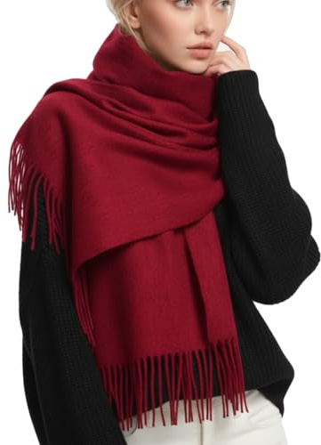 PFLife Bufanda de Lana para Mujer 200×70cm Tacto Cachemira Invierno Grande Suave Caliente Regalo con Caja Chal y Manta Elegante