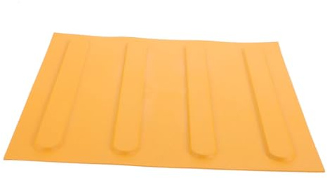 Beavorty Baldosas Ciegas Mejorar la Accesibilidad Color Naranja para Pavimentación de Pvc Altamente Visibles en Caminos Exteriores y Transporte Vial
