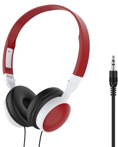 Cuffie da gioco cablate con cavo, cuffie sovrauricolari per computer, pieghevoli, con cancellazione del rumore, per computer e tablet