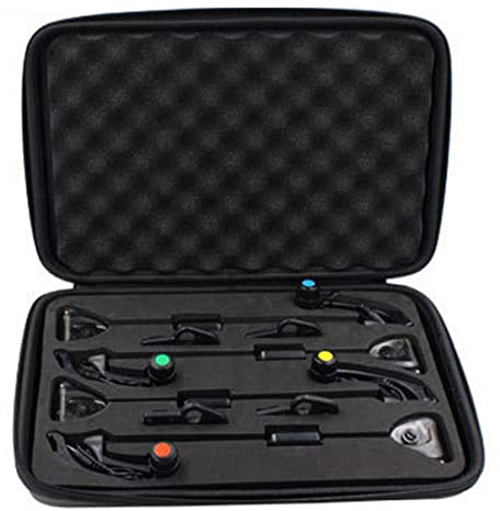 Joygoodta Ensemble de pêche avec indicateur de Morsure éclairé par LED, Alarme numérique en métal, Ensemble d'accessoires pêche pour Carpe, indicateur Morsure