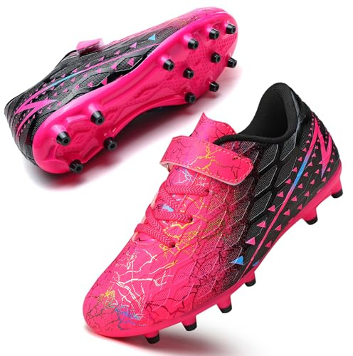 Boys Football Boots Shoes Kids Girls FG/AG Soccer Athletics Training Sport Running Shoes Profession Competition Teenager Indoor Outdoor Cleats Sneakers for Unisex