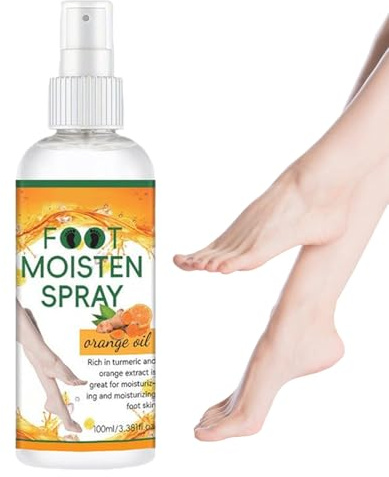Fotskrubba – 100 ml fotspray, fotskrubb, behandling för spruckna hälar | Fuktgivande sprayer, lösning för bärbar vård, par