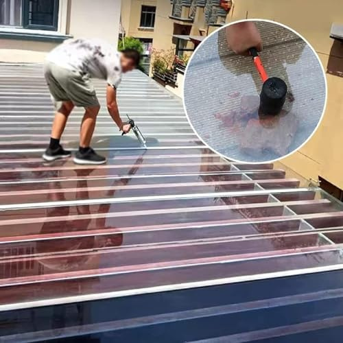 Transparenta UV-takpaneler slagharts växthusark lättskurna carport- och terrassöverdrag vinterträdgårdstillbehör (1,56 x 1 m)