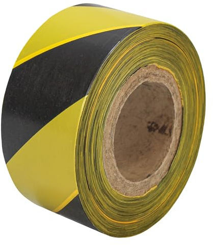 Faithfull, Nastro segnaletico Giallo/Nero, 70 mm x 500 m