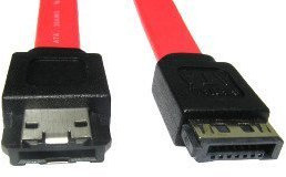 Consoletronic 1m eSATA to SATA Cable up to SATA II 3.0 Gbps Serial External Shielded Hard Drive HDD Cable 1m