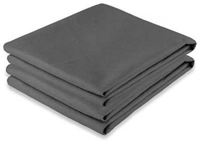 CelinaTex Largo Reise-Duschtuch Doppelpack 70 x 140 cm anthrazit Polyester Handtuch für Sport Training Fitness Outdoor