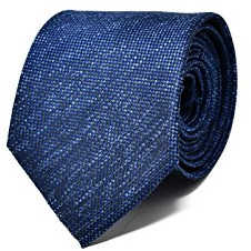 Sweet Leaf Cravatta da uomo Blu Scuro - 100% Seta - Classica, Elegante e Moderna - (ideale per un regalo, un matrimonio, con un abito, in ufficio...)
