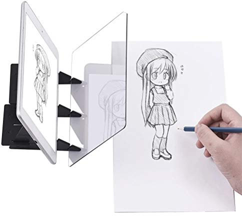 Optischer Zeichenprojektor Malpausentafel, Sketch Drawing Board, Easy Kit zum Zeichnen von reflektierten Bildern auf Sketch Book & Pad