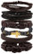 MILAKOO 6 Stk geflochten lederarmband herren Lavastein kreuzarmband manschettenarmband braun