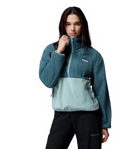 Columbia Women's Sequoia Grove Half Zip Fleece Pull Over, Everblue, Crushed Blue, S
