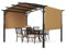 VEVOR Pergola Arquée Rétractable, 3650x3048 mm, Pergola Extérieur à Toit Arqué en Métal avec Auvent Pare-Soleil, Grand Abri Ombragé de Patio Robuste, pour Terrasse, Arrière-Cour, Jardin, Bord Piscine