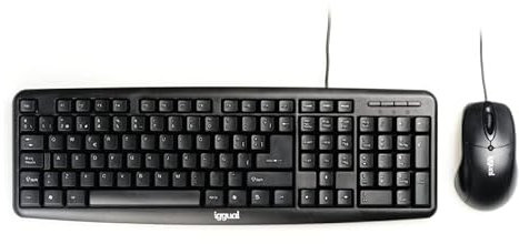 Kit Teclado y ratón inalámbricos, Color Negro, diseño ergonómico, conexión USB, Ideal para Oficina y hogar, Mejora productividad.