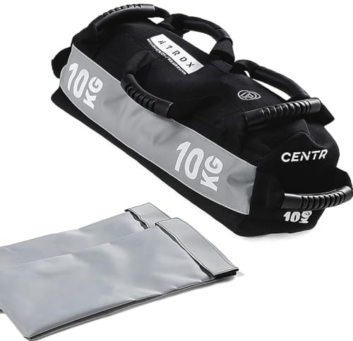 CENTR x HYROX Competition Sandbag – Training Bag with 7 Handles, Cordura® Nylon Construction with Reinforced Double-Stitched Seams and Non-Slip Handles, 10/20/30 kg – HYROX Gear (10 kg)