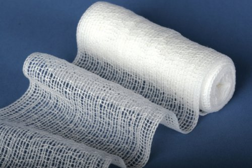 Medline Conforming Stretch Gauze Bandage, Non-Sterile, 4 in x 75 in - Ideal for Wound Care and Dressing Changes, 1 Count