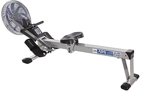 Stamina Elite ATS Air Rower - Smart Workout App, No Subscription Required - Upgraded Foldable Rowing Machine - LCD Monitor