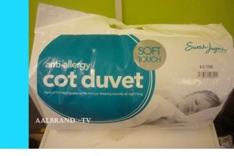 Anti Allergy Cot Bed Duvet/Quilt 4.5 Tog 150x120 cm