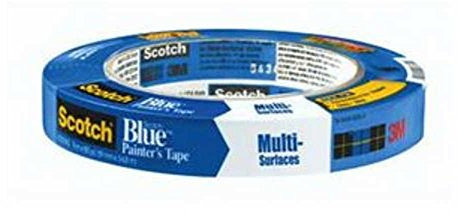 3M Scotch-Blue 2090 Safe-Release Crepe Paper Multi-Surfaces Painters Masking Tape, 27 lbs/in Tensile Strength, 60 yds Length x 3/4 Width, Blue