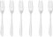 Sambonet 52163A55 Leaf Set de 6 Fourchettes à gâteau Acier Inoxydable Gris 18,4 x 3,1 x 11 cm