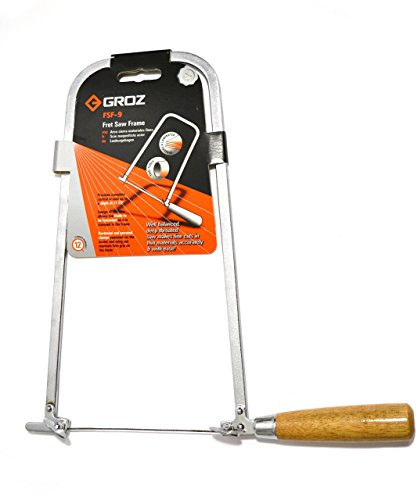 Groz 30222 Fret Saw Frame, Chrome Plated