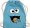 Turnbeutel Rucksack - Karneval & Fasching - Taschen - Keks Monster I Krümelmonster I Cookie Monster Fastnacht I Fasnacht I Fasnet - Unisize - Hellblau - stoffbeutel kindergarten karnevalsbeutel