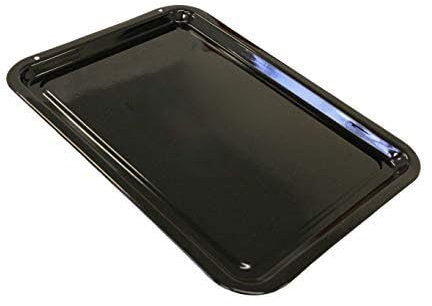 Great British Bakeware 43cm Vitreous Enamel Extra Large Baking Tray Oven & Roasting Tray, Heavy Duty Vitreous Enamel Bakeware, Roasting Tin, Baking Pan, Made in England, Scratch Resistant