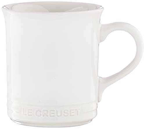 Le Creuset PG90433A-0016 Stoneware Mug, Set of 4, 14-Ounce, White