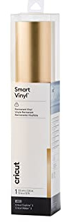 Cricut 2008658 Smart Vinyl Permanent | 1 sheet | 33cm x 3.6m, Matte Metallic Champagne, (12ft), 3.6m (12ft)