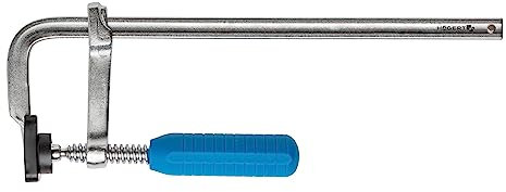 Högert Technik - Abrazaderas de carpintero forjadas - Abrazadera 250x80mm - Riel de acero - Placa de presión móvil